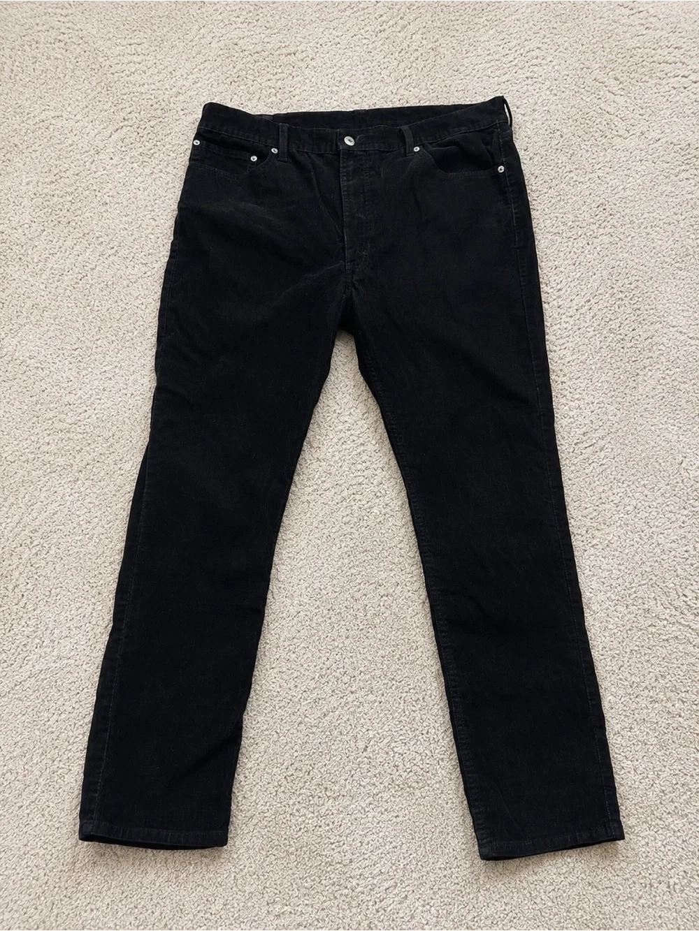 Levi’s 511 Men’s Black Corduroy Slim Fit Pants WaterLess construction